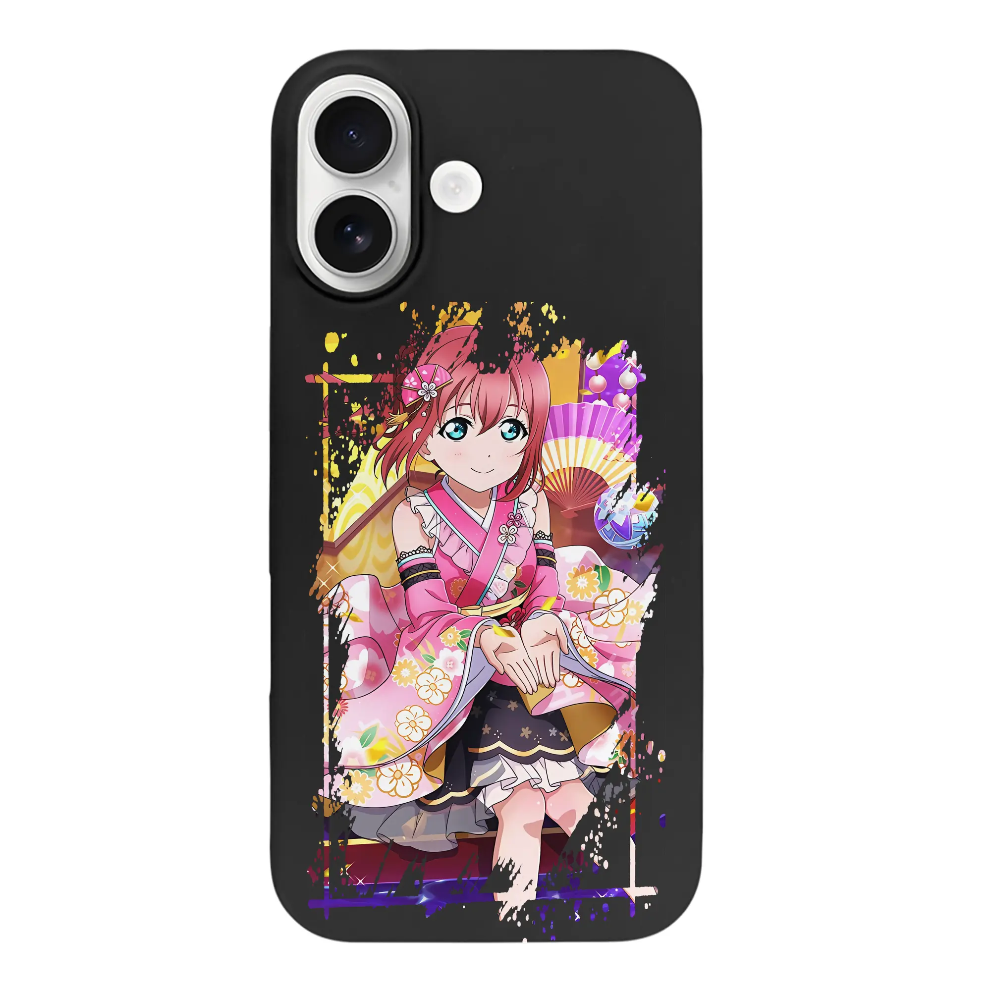 Love Live! グッズ,黒澤ルビィ - iPhone 17 シリーズ シリコンケース 薄型 耐衝撃 指紋防止 ソフトタッチカバー 精密フィット 傷防止 保護ケース iPhone 17/17 Air/17 Pro/17 Pro Max 対応